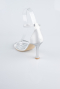Party-Schuhe Satin Silber ABS1158