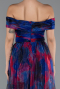 Abendkleid Lang Marineblau ABU5262
