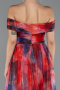 Abendkleid Lang Orange ABU5262
