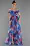 Abendkleid Lang Sächsischblau ABU5262