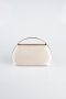 Abendtasche Satin Hautfarben V351