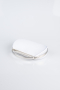 Abendtasche Satin Silber V351