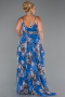 Abendkleid in Übergröße Lang Blau ABU5266