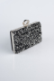 Schwarz-Silber Abendtasche SH830