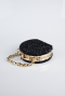 Abendtasche Steinbesetzt Schwarz-Gold SH854