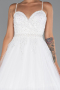 Abendkleid Lang Weiß ABU5279