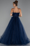 Abendkleid Lang Marineblau ABU5279