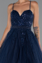 Abendkleid Lang Marineblau ABU5279