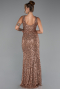Abendkleid Lang Kupfer ABU5281