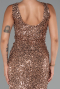 Abendkleid Lang Kupfer ABU5281
