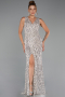 Abendkleid Lang Beige ABU5281