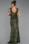 Abendkleid Lang Khaki ABU5281