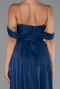 Partykleid Lang Chiffon Marineblau ABU5283