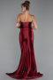 Weinrot Abschlusskleid Lang ABU5022