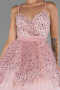 Abendkleid Kurz Puder ABK2435