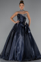 Abendkleid Lang Satin Marineblau ABU5324