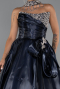 Abendkleid Lang Satin Marineblau ABU5324