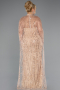 Brautkleid In Übergröße Lang Perlenbesetzt Gold ABU5328