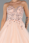 Designer Abendkleid Lang Lachs ABU5342