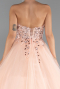 Designer Abendkleid Lang Lachs ABU5342