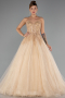 Designer Abendkleid Lang Gold ABU5343