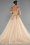 Designer Abendkleid Lang Gold ABU5343