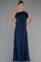 Abschlusskleid Lang Chiffon Marineblau ABU5351