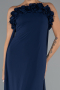 Abschlusskleid Lang Chiffon Marineblau ABU5351