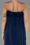 Abschlusskleid Lang Chiffon Marineblau ABU5351