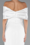 Standesamtkleid Lang Weiß ABU5352