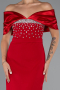 Standesamtkleid Lang Rot ABU5352