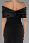 Standesamtkleid Lang Schwarz ABU5352