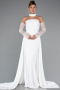 Standesamtkleid Lang Weiß ABU5355