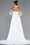 Standesamtkleid Lang Weiß ABU5355