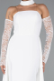 Standesamtkleid Lang Weiß ABU5355
