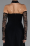 Standesamtkleid Lang Schwarz ABU5355