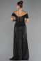 Abendkleid Lang Schwarz ABU5338