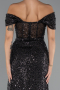 Abendkleid Lang Schwarz ABU5338