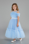 Abendkleid für Kinder Lang Blau ABU4221