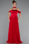 Rot Abendkleid Chiffon Lang ABU5327
