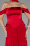 Rot Abendkleid Chiffon Lang ABU5327