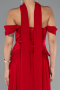 Rot Abendkleid Chiffon Lang ABU5327