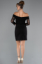Partykleid Kurz Schwarz ABK2455