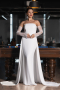 Standesamtkleid Lang Weiß ABU5355