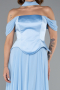 Eisblau Abendkleid Chiffon Lang ABU5327