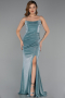Türkis Abschlusskleid Lang ABU5245