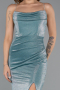 Türkis Abschlusskleid Lang ABU5245