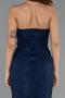 Abendkleid Lang Spitze Marineblau ABU5407