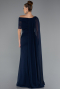 Standesamtkleid Lang Chiffon Marineblau ABU5418