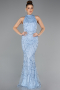 Eisblau Abendkleid Lang ABU4791
